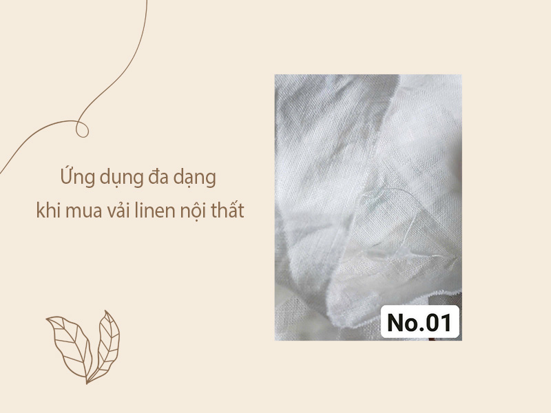Ứng dụng đa dạng khi mua vải linen nội thất