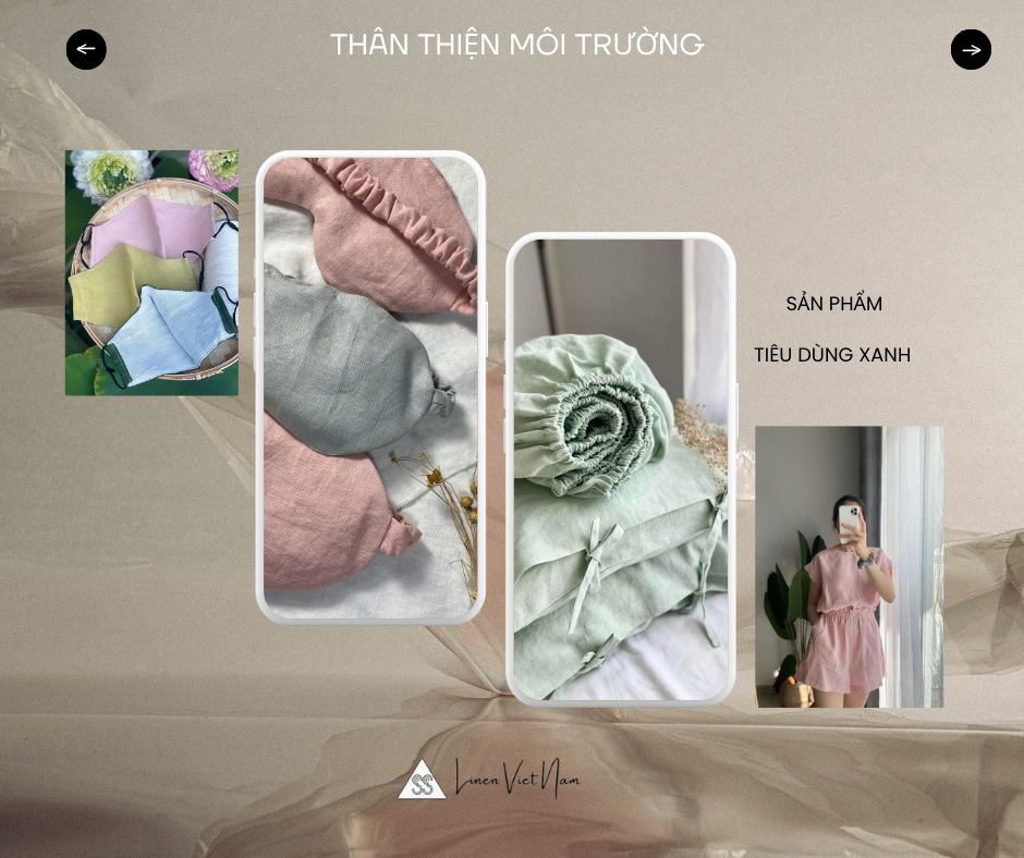 Sản phẩm tiêu dùng xanh từ vải linen
